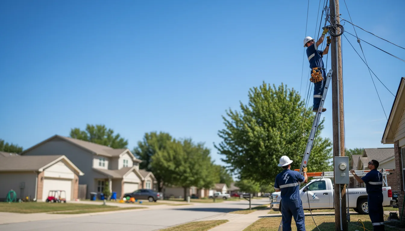 Residential electrician providing installation services in Stafford, KS